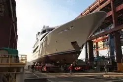 Trinity Ship Yard Launches 198' Super Yacht