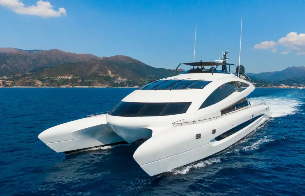 Boat of the Week: This 135-Foot Porsche-Designed Catamaran Is a Speedy Spaceship for the Sea [In the News]