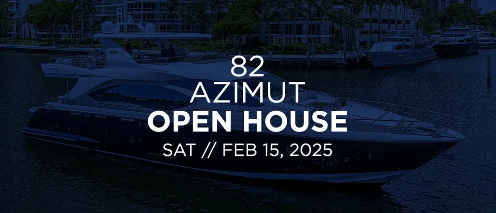 82' Azimut Open House in Aventura, FL [RESET]