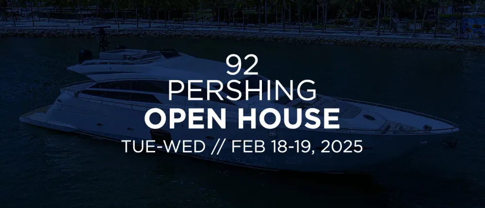 92' Pershing Open House in Coconut Grove, FL [SCISSORTAIL II]