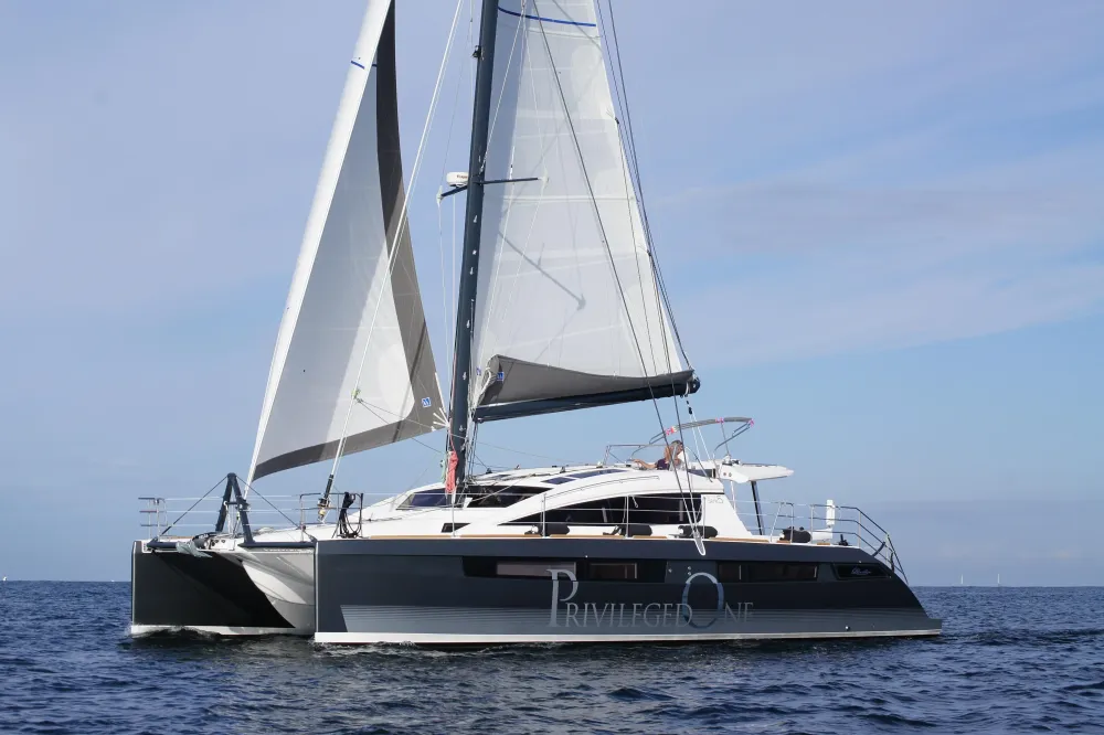 New Privilege Series 5 Catamaran at Miami Boat Show