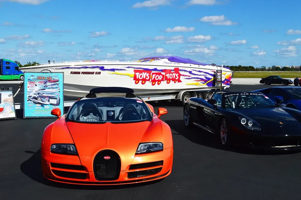 Denison Sponsors Toys For Tots Exotic Car Rally