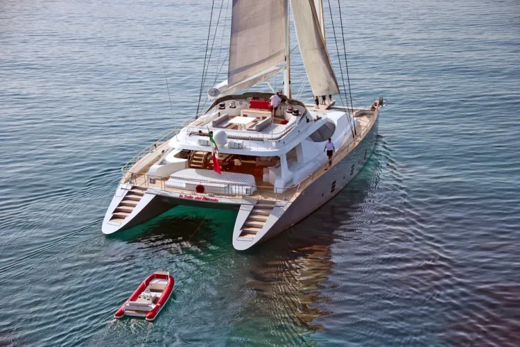 Denison Sells La Sella Del Diavolo 107' Sailing Cat