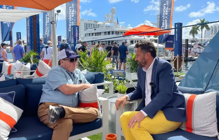 Superfan Visits Boat Show for the First Time in 20 Years with Denison Yachting