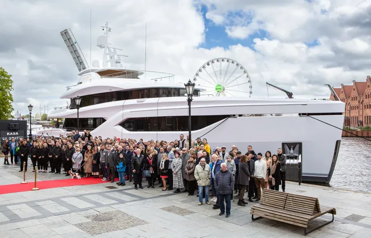Conrad Shipyard Christening Ceremony for C144S Hull #2 EXTRA TIME in Poland