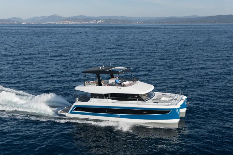The Fountain Pajot 44 is all about Speed, Space and Comfort.
