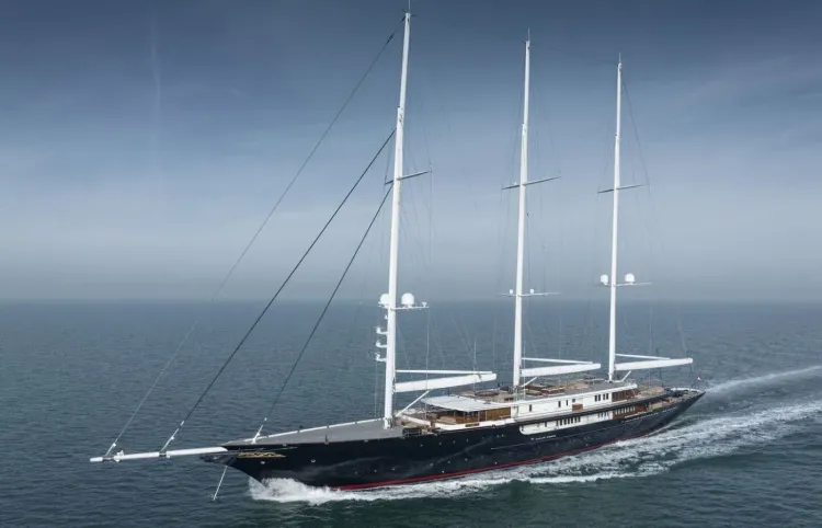 Jeff Bezos’ Half-a-Billion-Dollar Sailing Yacht Sets Sail