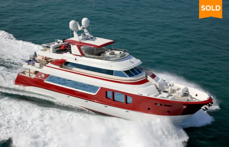 100' MCP Yacht 2010 Sold by David Johnson [RED PEARL]