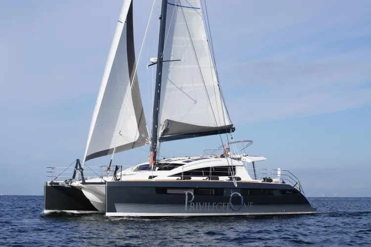 New Privilege Series 5 Catamaran at Miami Boat Show