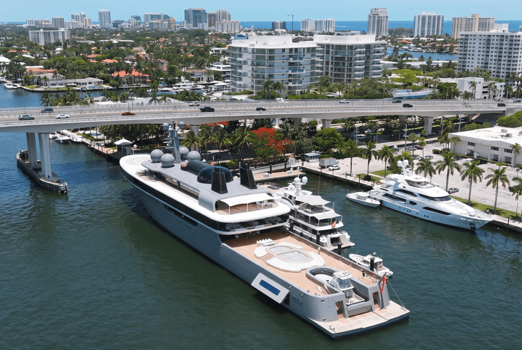 Lürssen's 114M Nausicaä Spotted in Fort Lauderdale