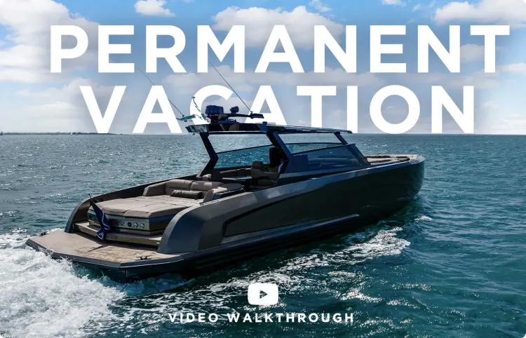 Take A Video Tour of PERMANENT VACATION, 52' Vanquish 2022