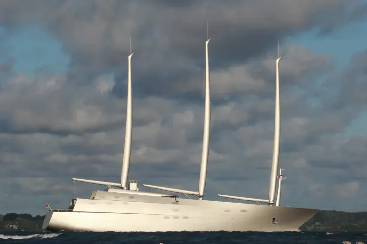 Sailing Yacht A Turns Heads During Sea Trials